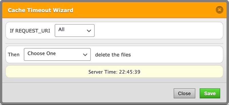 Cache Timeout Wizard with all option
