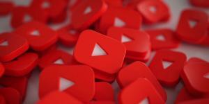 Pile of play button logos