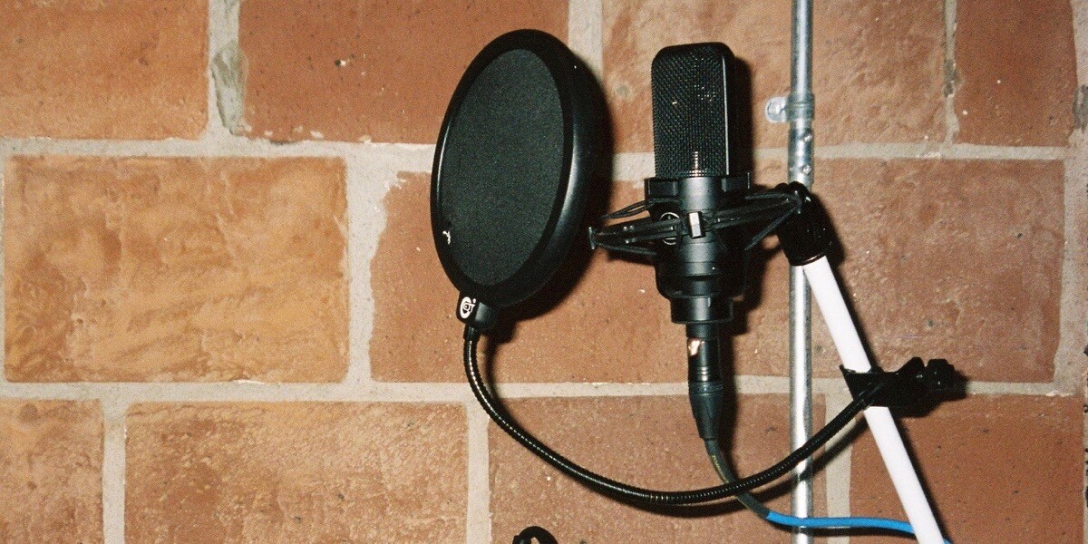 Brick Wall and Microphone
