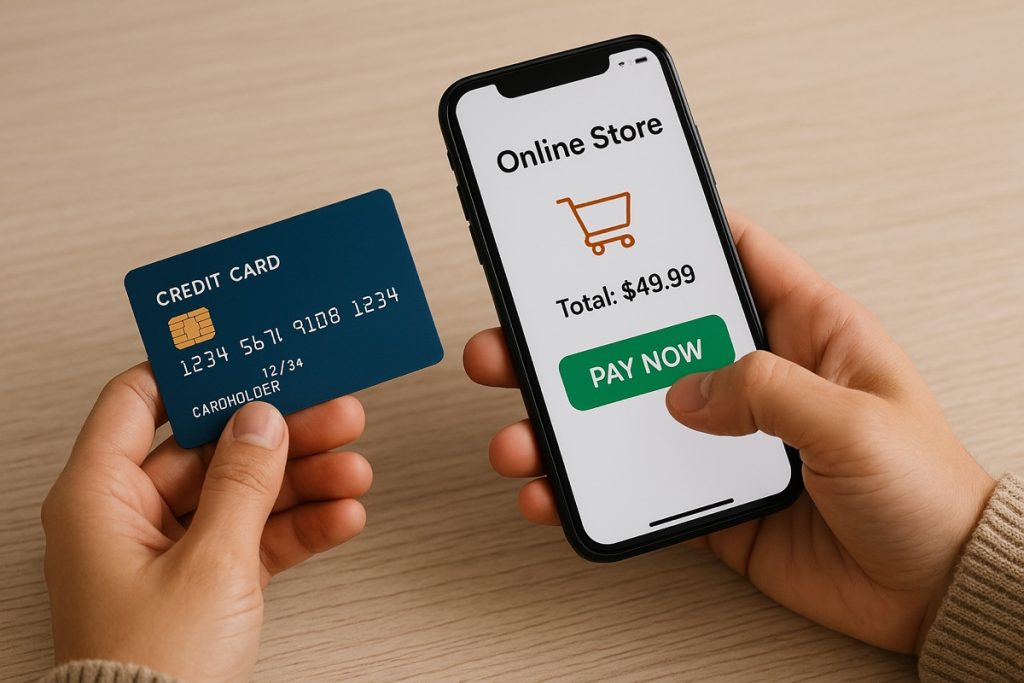 Seamless Online Payment: Completing a Purchase via Smartphone