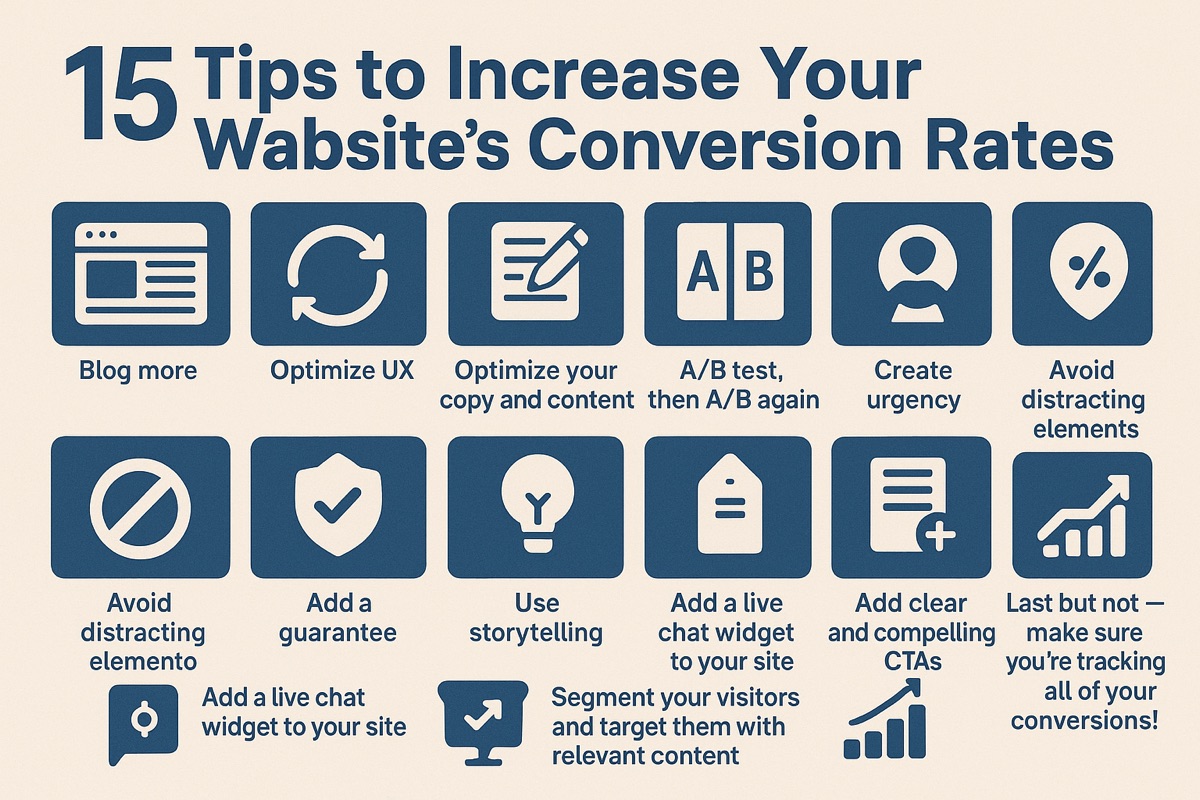 15 Proven Tips to Skyrocket Your Website's Conversion Rates