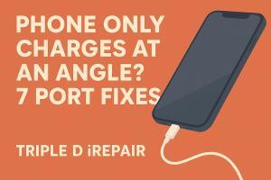 Phone Only Charges at an Angle? 7 Port Fixes | Triple D iRepair
