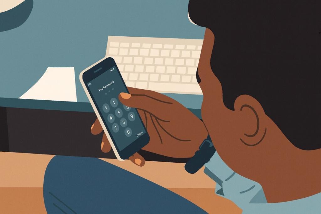 Man Holding a Mobile Phone