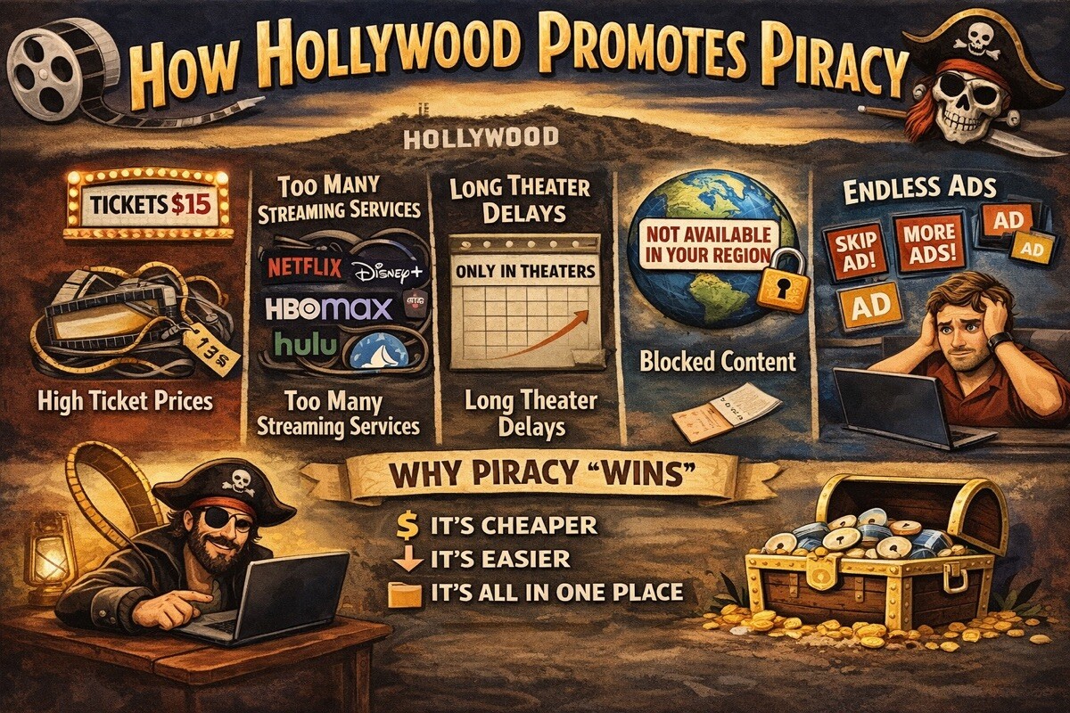 How Hollywood Promotes Piracy