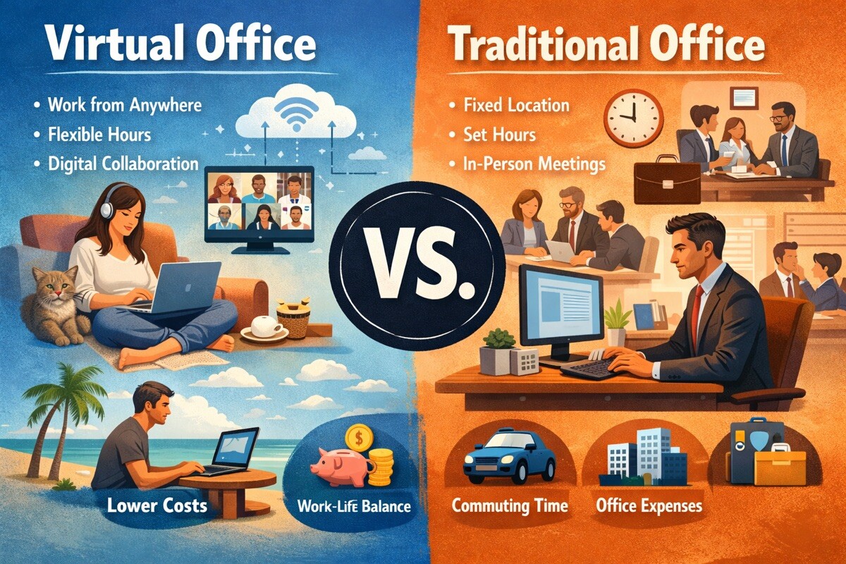Virtual Office vs. Traditional Office