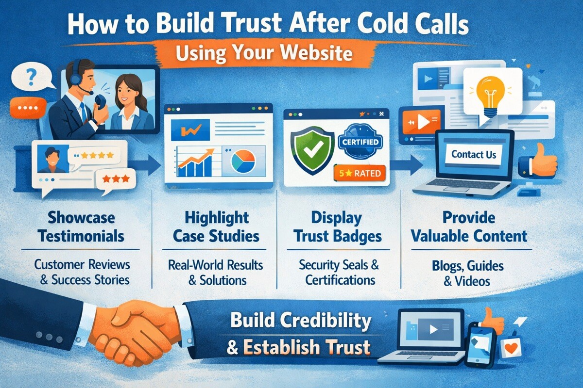 How to Build Trust After Cold Calls Using Your Website
