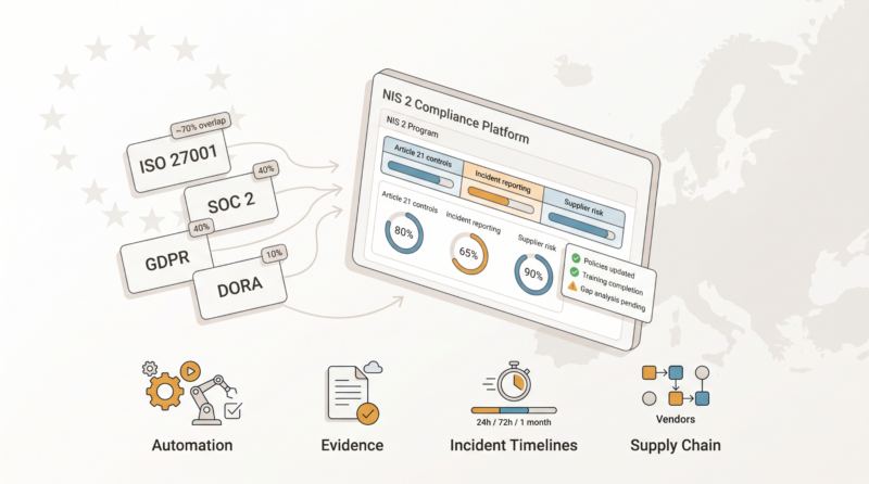 Top 6 Best NIS 2 Compliance Software for Enterprises & Large-Scale Organizations