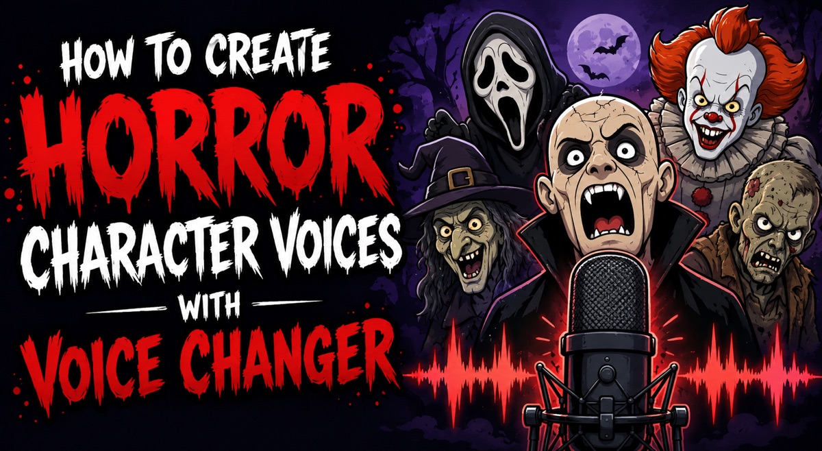 How to Create Horror Character Voices with Voice Changer
