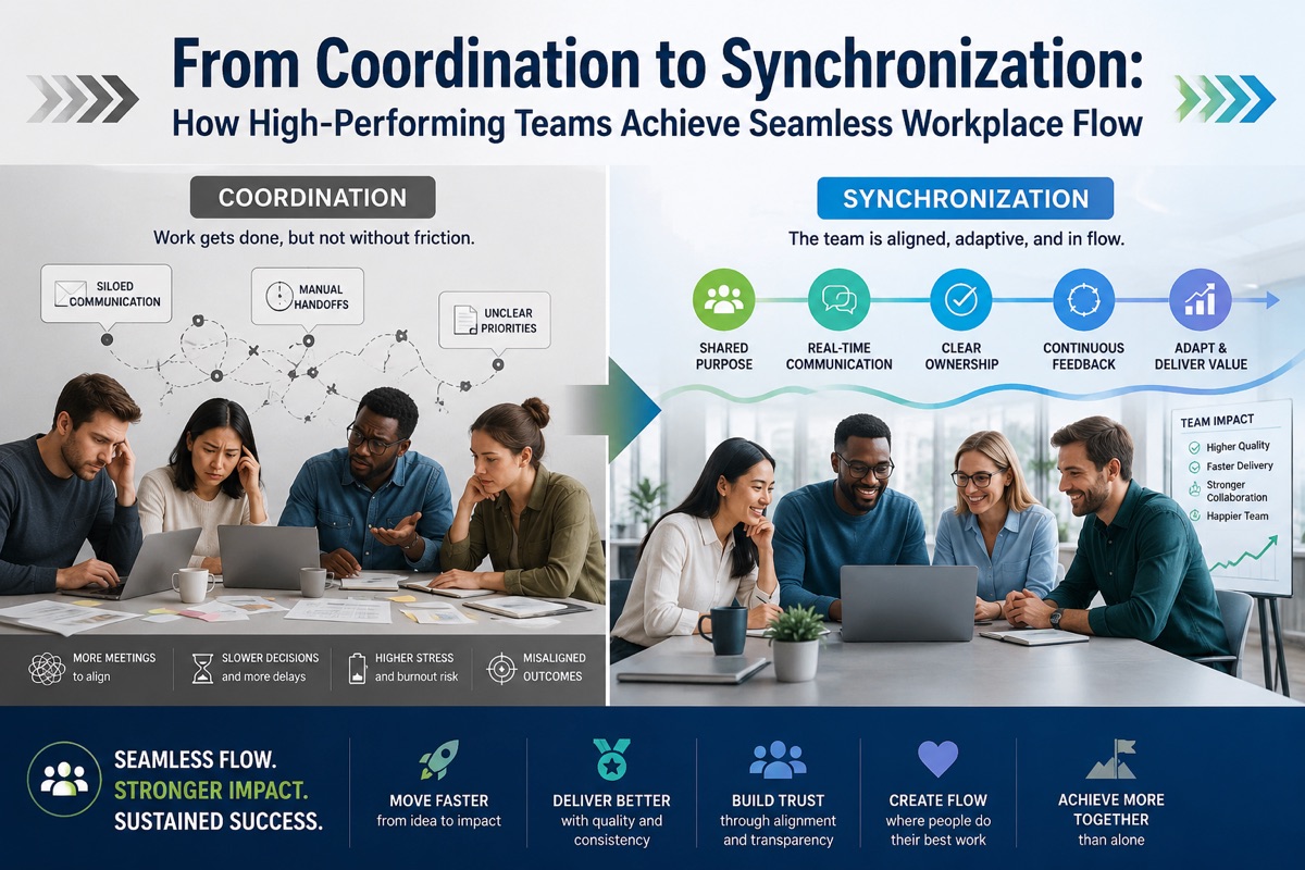 From Coordination to Synchronization: How High-Performing Teams Achieve Seamless Workplace Flow