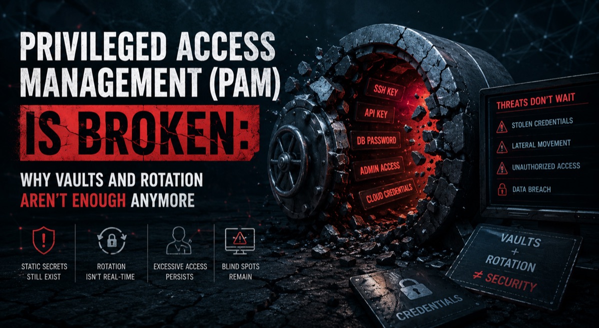 Privileged Access Management (PAM) Is Broken: Why Vaults and Rotation Aren't Enough Anymore