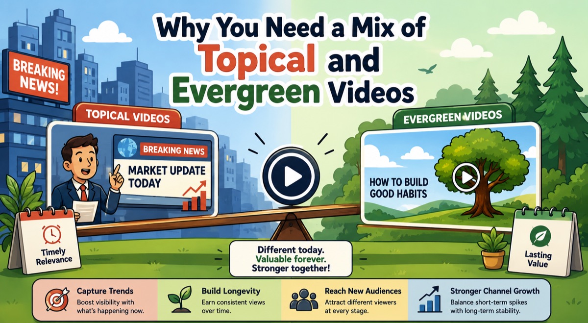 Why You Need a Mix of Topical and Evergreen Videos