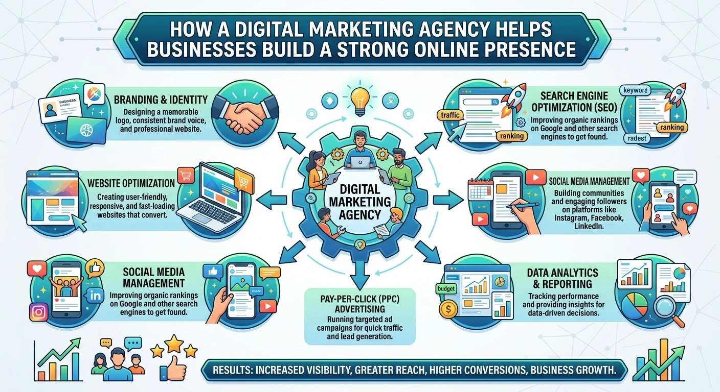 How a Digital Marketing Agency Can Help Businesses Build a Strong Online Presence