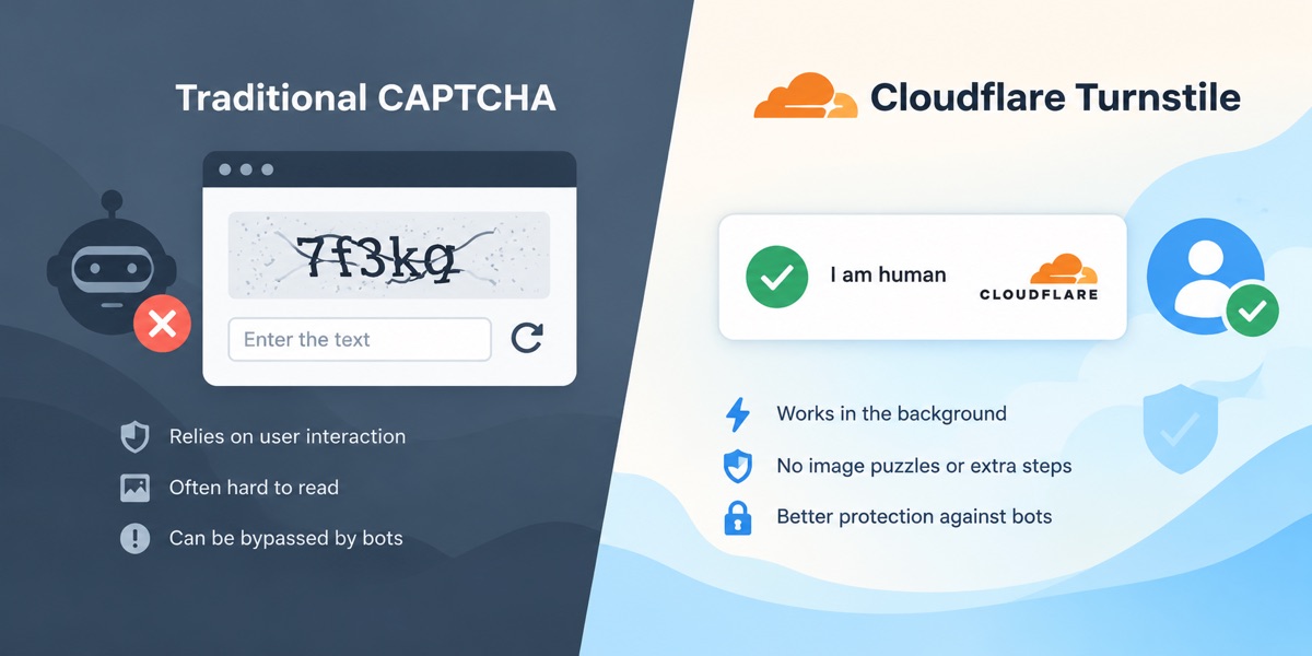 How Cloudflare Turnstile Differs from Traditional CAPTCHA