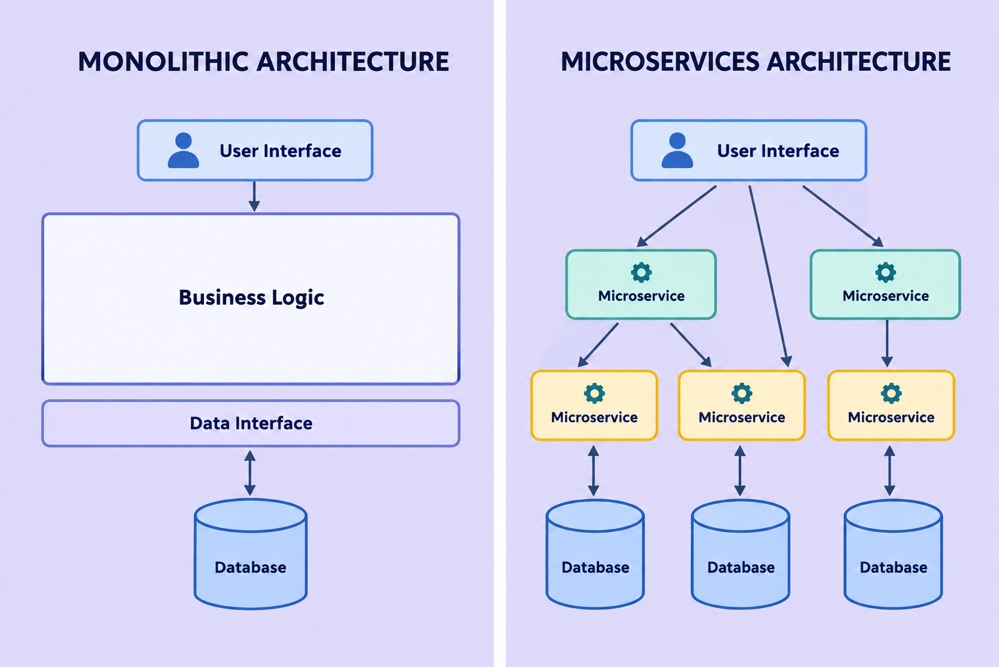 Monolithic vs Microservices Architecture